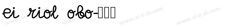 ei riol obo字体转换